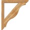 Ekena Millwork Funston Slat Rough Sawn Bracket w/ Offset Brace, Western Red Cedar, 6"W x 40"D x 44"H BKT0604X40X44FST06RWR - alternate 4
